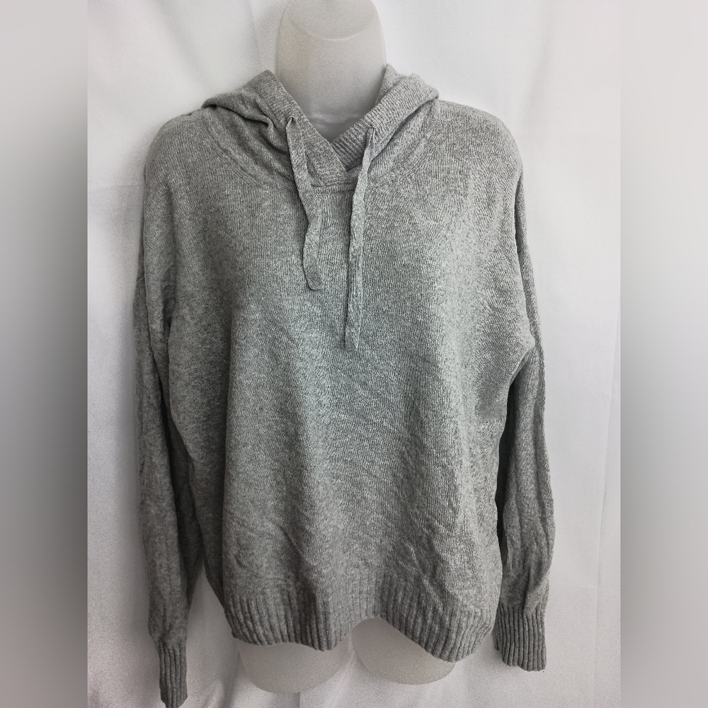 GAP Women's fall Heather Gray pullover hooded‎ lightweight Sweater size M